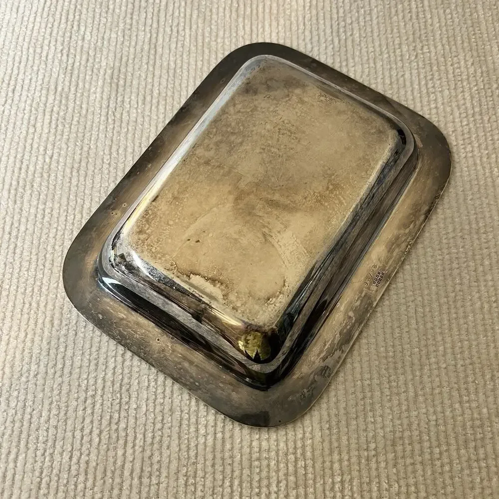 Silver Plated Serving Dish 9 x 7 E.G. Webster & Son USA Vintage Home Party